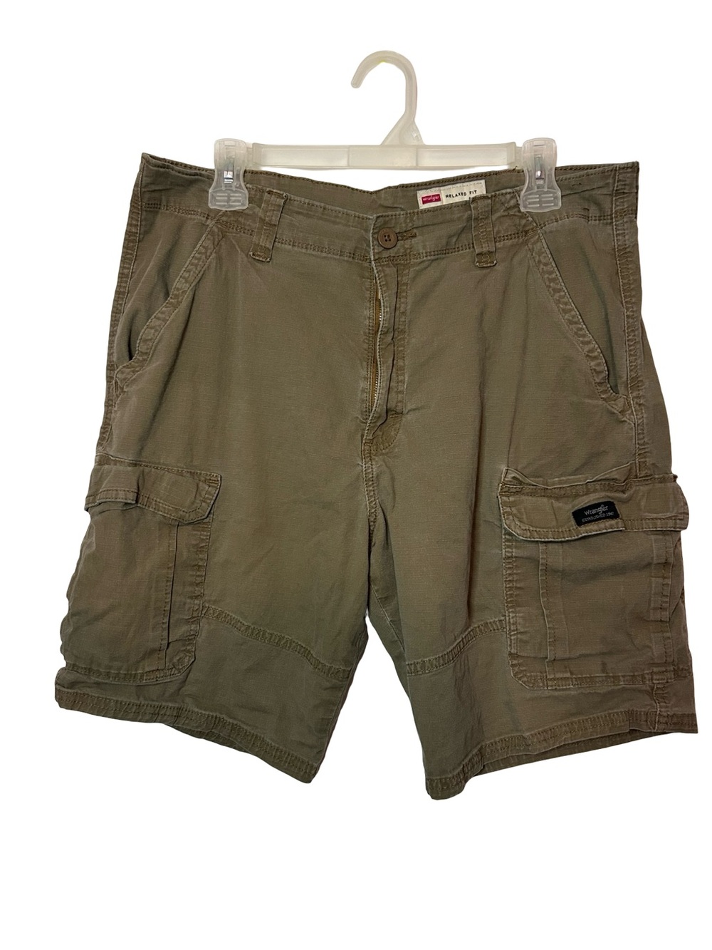 Wrangler Men's Olive Green Cargo Shorts